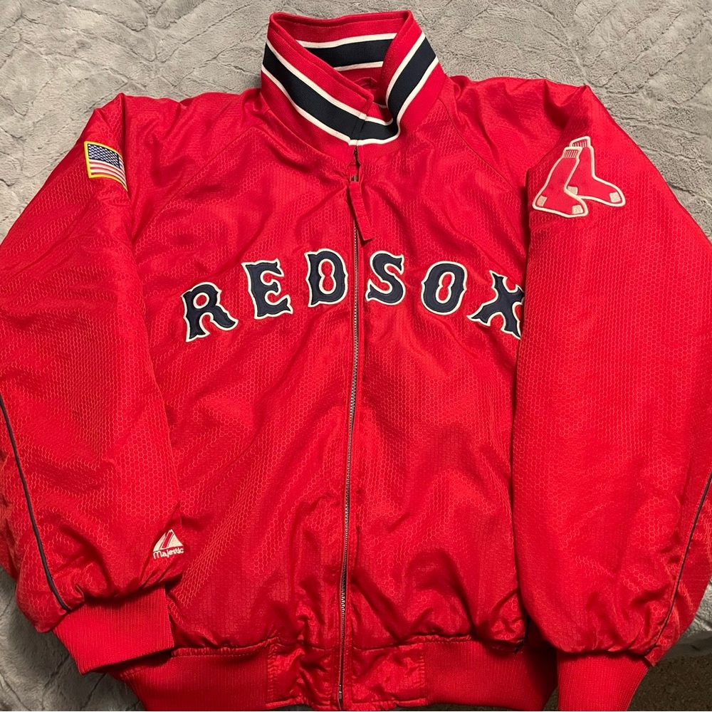 Majestic Red Boston Red Sox Bomber Jacket